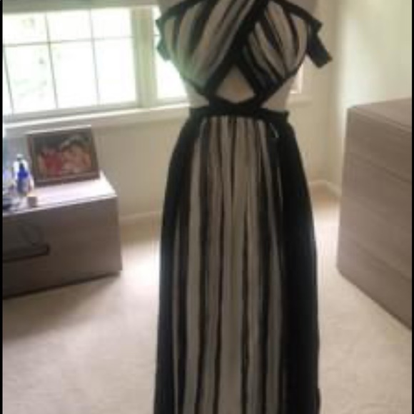 BCBG Malgosia Cutout Striped Dress - Picture 3 of 5